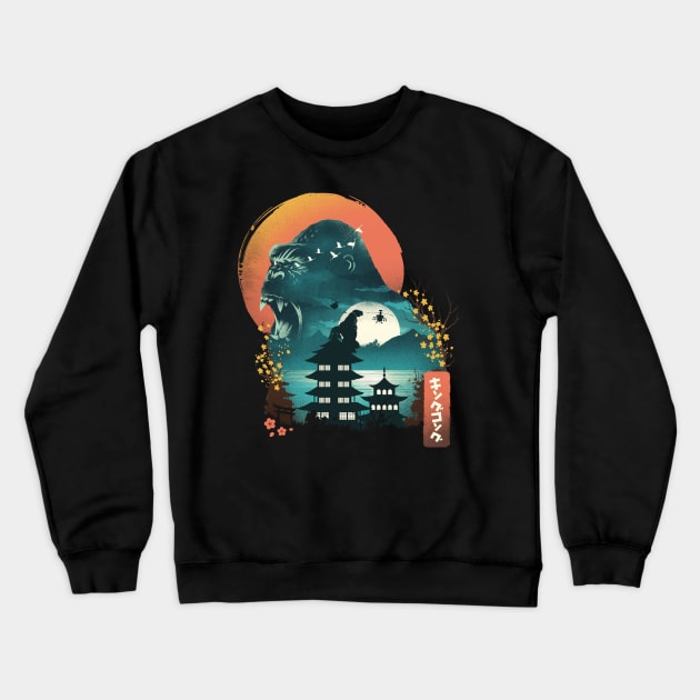 Edo King kong Crewneck Sweatshirt by DANDINGEROZZ